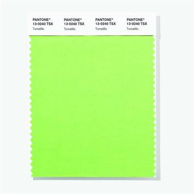 13-0240 TSX Tomatillo - Polyester Swatch Card