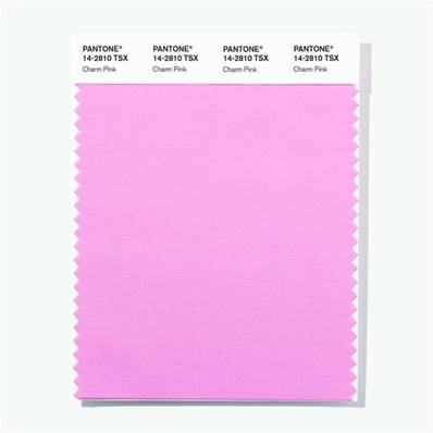 14-2810 TSX Charm Pink - Polyester Swatch Card